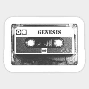 Genesis - Genesis Old Cassette Pencil Style Sticker